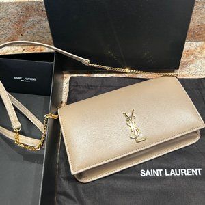 SAINT LAURENT crossbody clutch phone holder